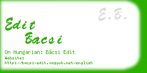edit bacsi business card